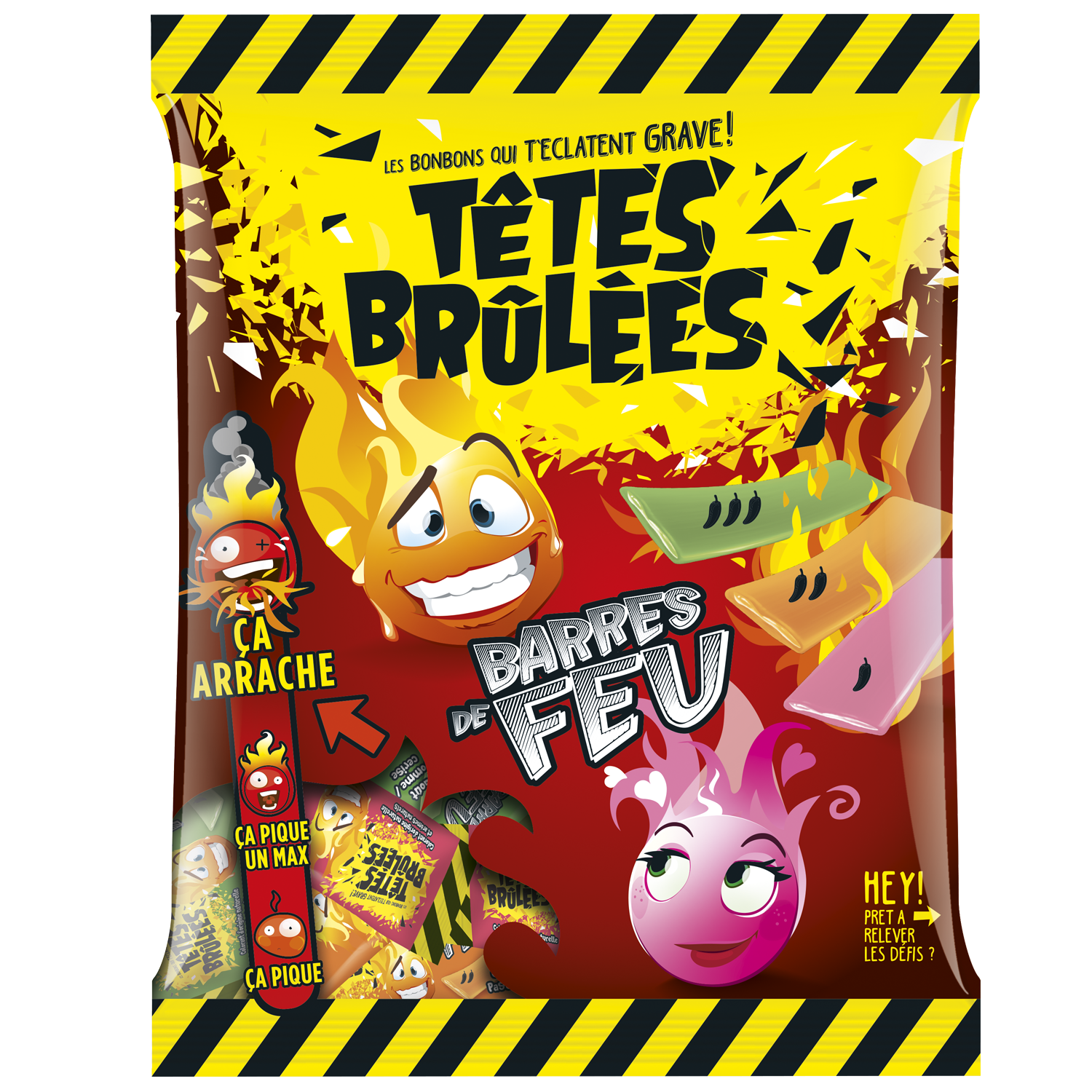 Barres de Feu Têtes Bruléees