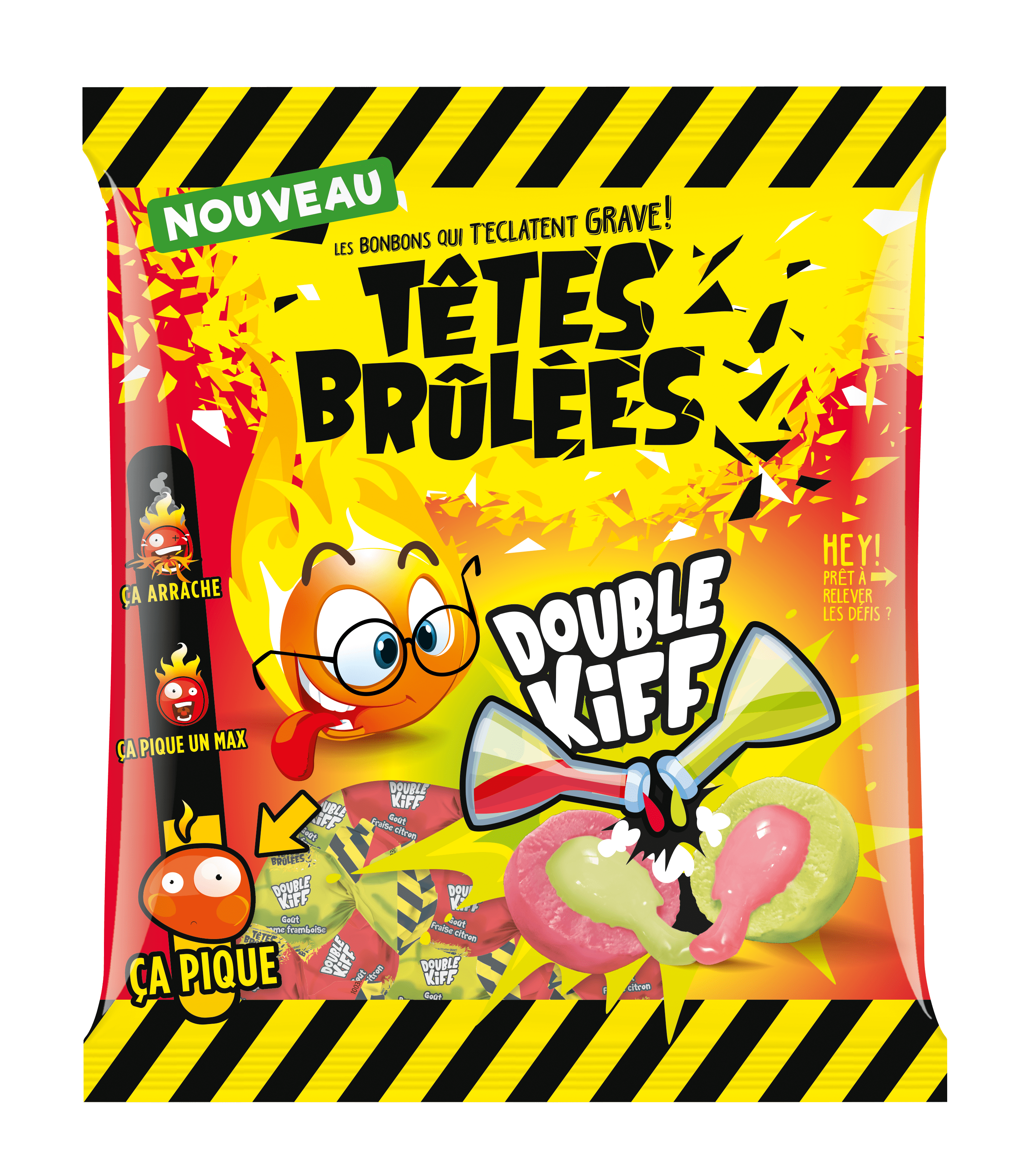 Tête Brûlée Bille Fraise x3 - Bonbons Family – Bonbons-family