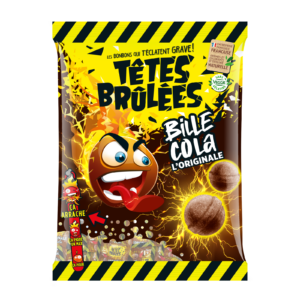 Sachet de bonbons Bille Cola l’originale Têtes Brûlées – recto
