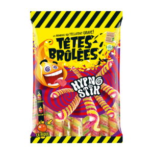 Sachet de bonbons Hypnostik Têtes Brûlées, sans gélatine (Veggie) – recto